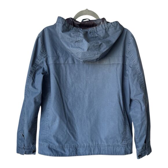 Koton Jacket Zip Up Hooded Mens SMALL Blue Outerwear Stylish European Streetwear - Picture 2 of 11